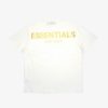 Secret Sneaker Store Online Fog Essentials Long Beach Exclusive Gold Reflective Logo White Tee | Tees