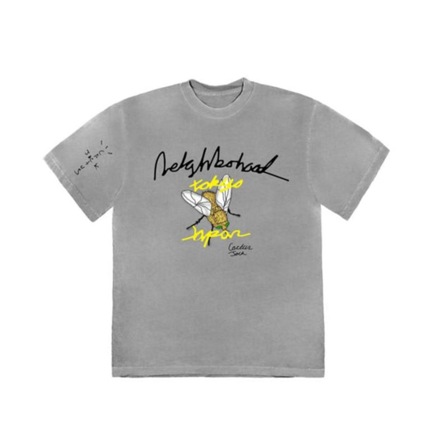 Secret Sneaker Store Online Travis Scott Cactus Jack X Neighborhood Carousel Tee Grey | Streetwear