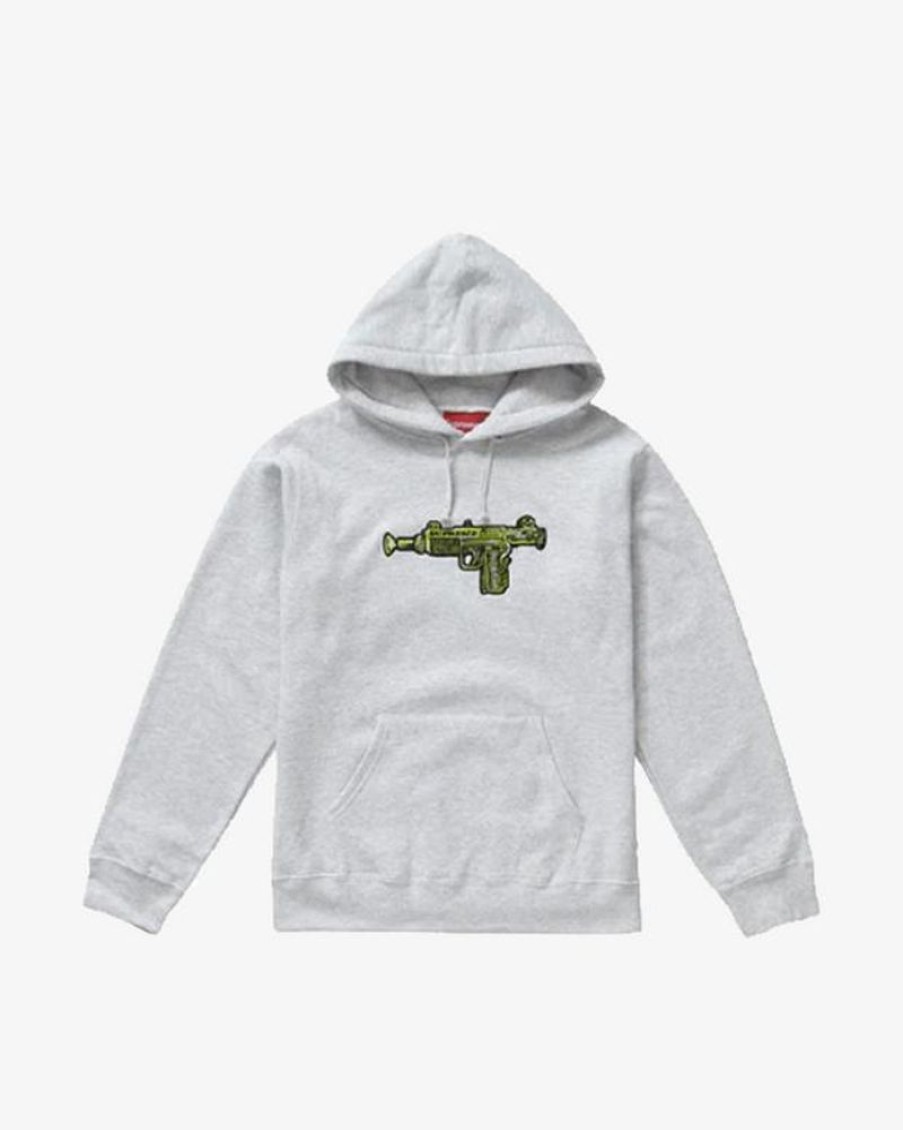 Secret Sneaker Store Online Supreme Ss19 Toy Uzi Ash Grey Hoodie - | Streetwear