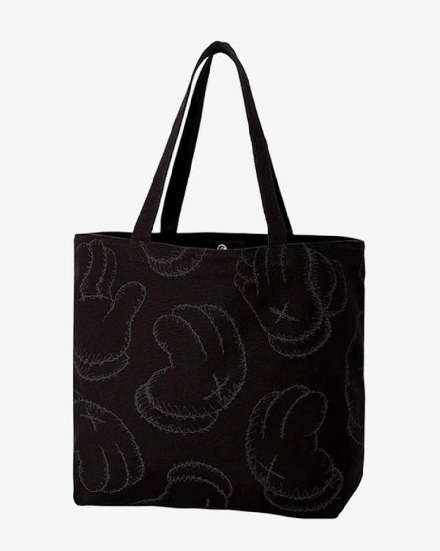 Secret Sneaker Store Online Kaws X Uniqlo All Over Hand Print Black Tote Bag | Bags