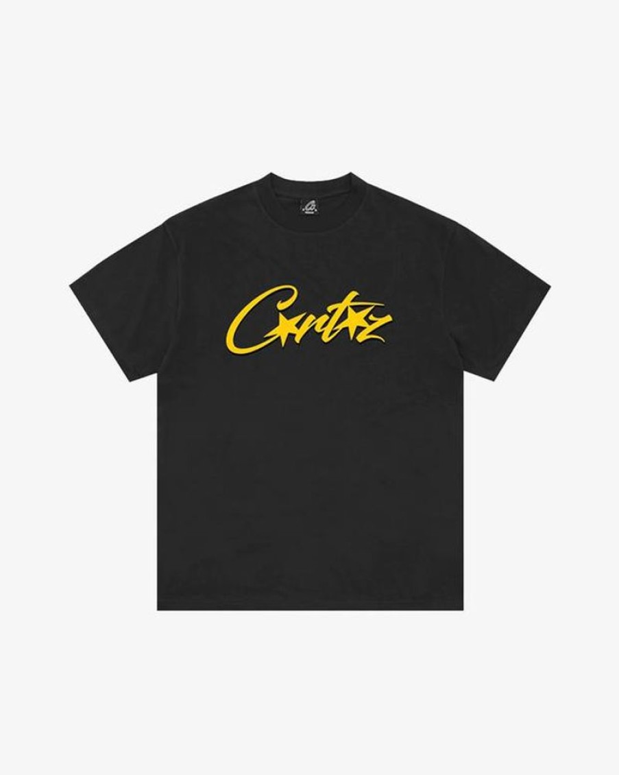 Secret Sneaker Store Online Corteiz Og Allstarz Tee Black Yellow | Streetwear