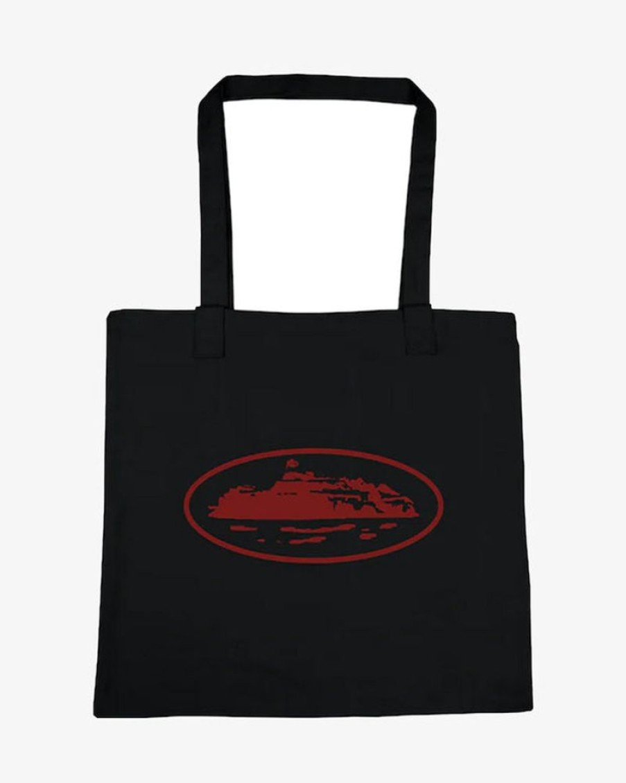 Secret Sneaker Store Online Corteiz Tote Bag Black And Red (New) | Bags