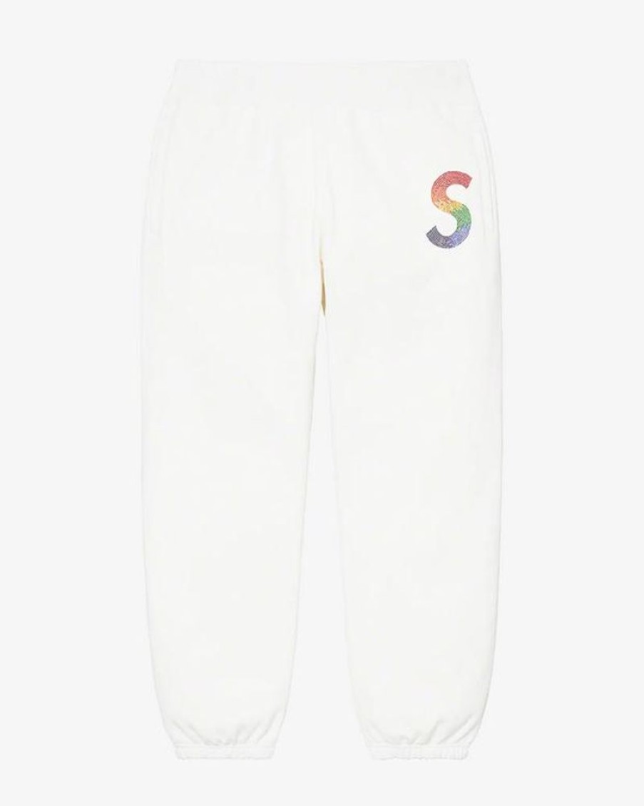 Secret Sneaker Store Online Supreme X Swarovski S Logo Sweatpant White | Streetwear