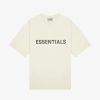 Secret Sneaker Store Online Fog Essentials Ss20 Silicon Applique Logo Cream Tee | Tees