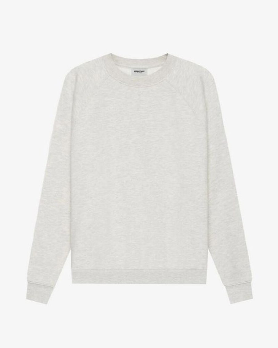 Secret Sneaker Store Online Fog Essentials Ss21 Silicon Applique Oatmeal Crewneck | Streetwear