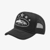 Secret Sneaker Store Online Corteiz 5 Starz Alcatraz Black Trucker Hat | Caps