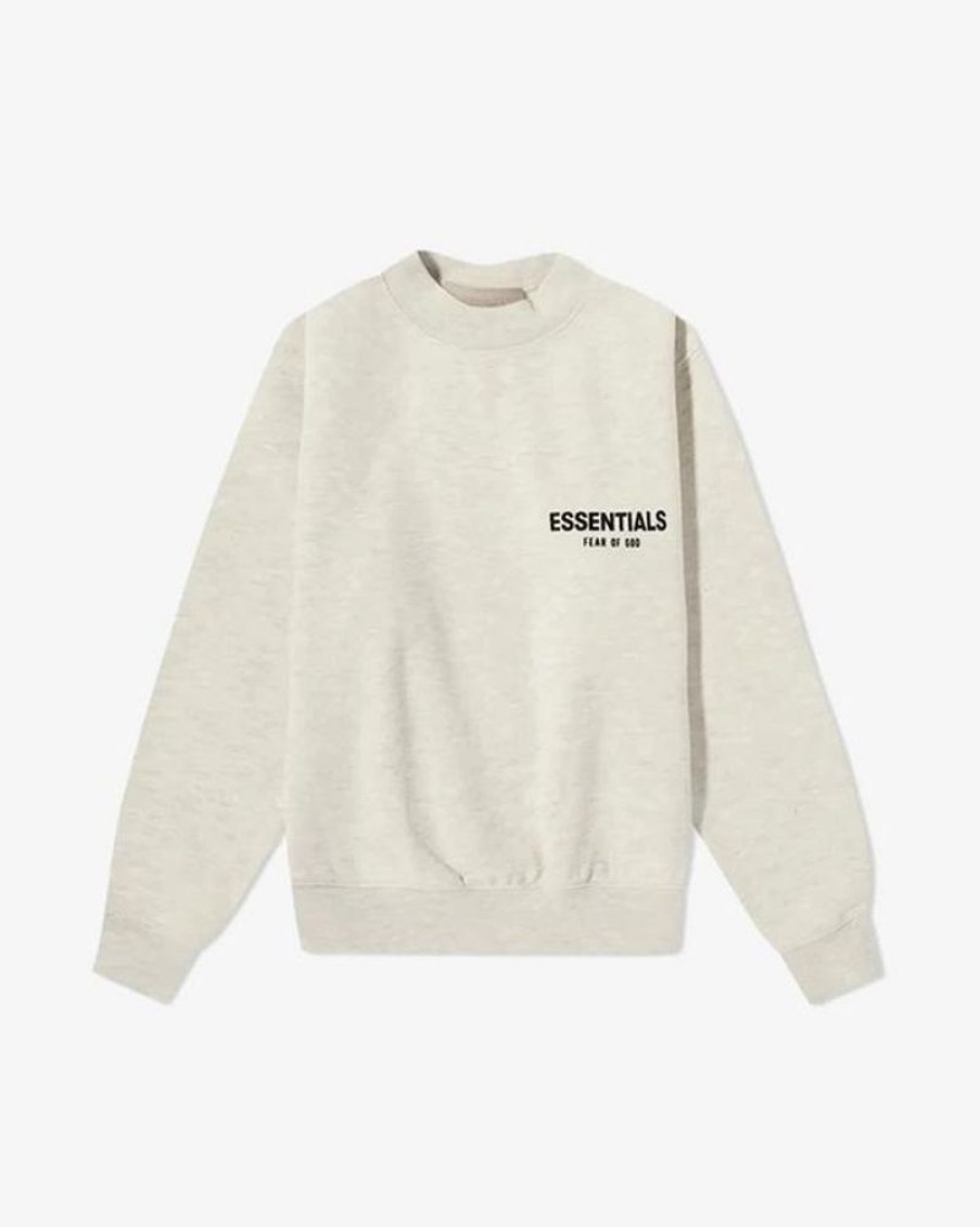 Secret Sneaker Store Online Fog Essentials Ss22 Light Oatmeal Kids Crewneck (New) | Kids Apparel