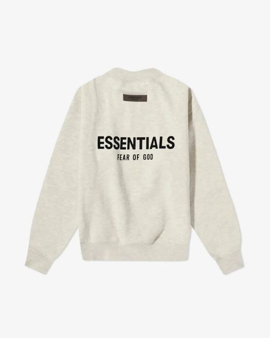 Secret Sneaker Store Online Fog Essentials Ss22 Light Oatmeal Kids Crewneck (New) | Kids Apparel