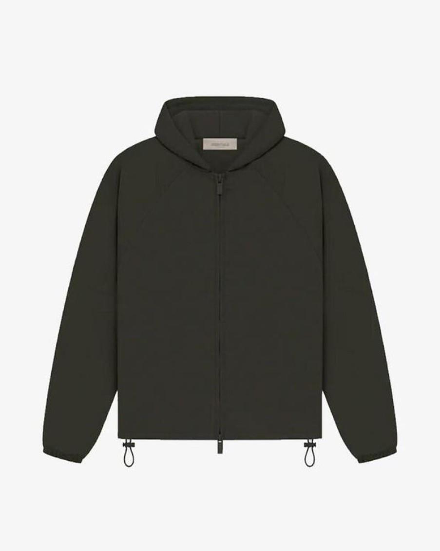 Secret Sneaker Store Online Fog Essentials Ss23 Silicon Twill Off Black Full Zip Jacket Kids (New) | Kids Apparel