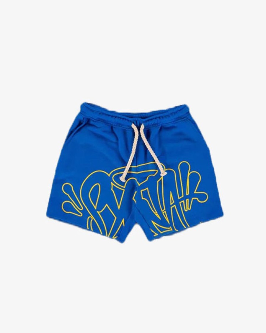 Secret Sneaker Store Online Syna World Logo Cobalt Yellow Shorts | Streetwear