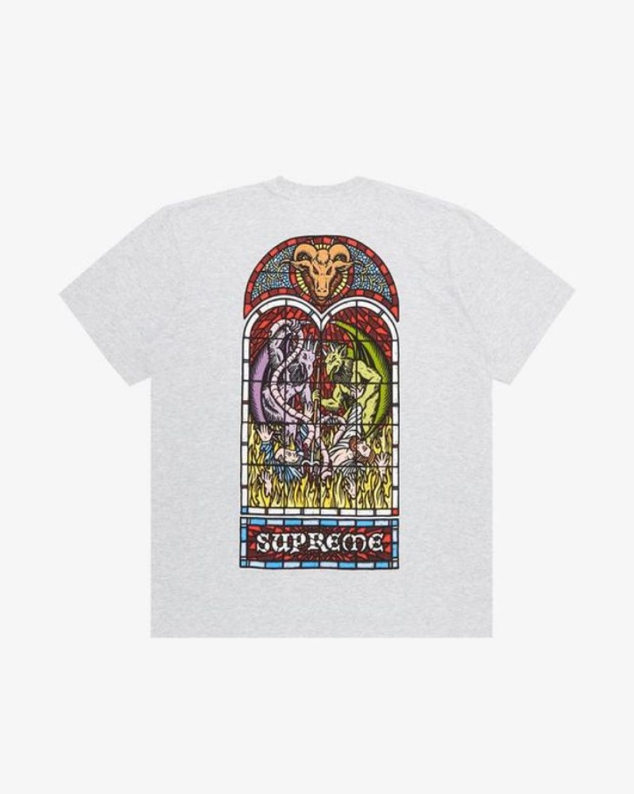 Secret Sneaker Store Online Supreme Fw23 Worship Tee Grey | Streetwear