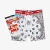 Secret Sneaker Store Online Supreme Hanes White Bandana Boxers 2 Pack (New) | Streetwear