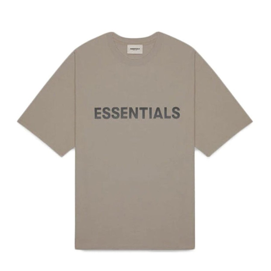 Secret Sneaker Store Online Fog Essentials Ss20 Silcon Applique Logo Taupe Tee (New) - | Tees