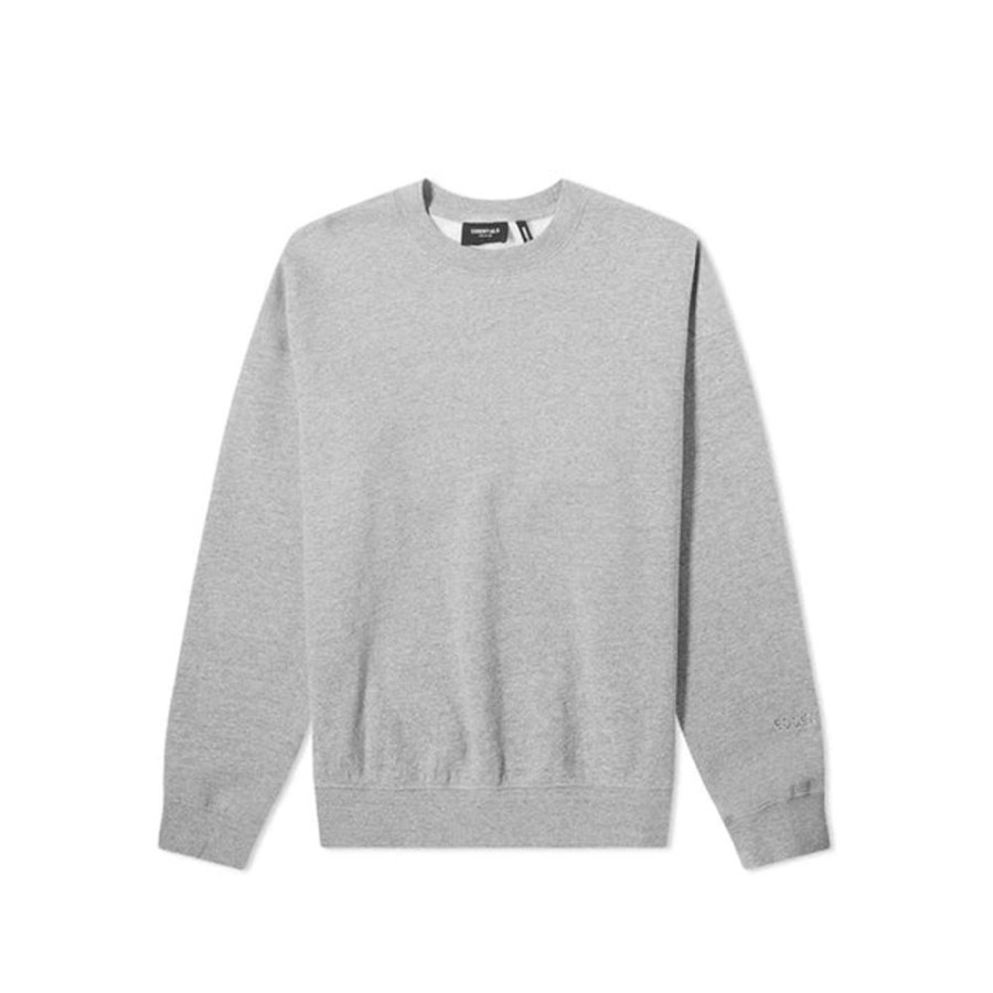 Secret Sneaker Store Online Fog Essentials Fw19 Reflective Logo Grey Crewneck (New) - | Streetwear