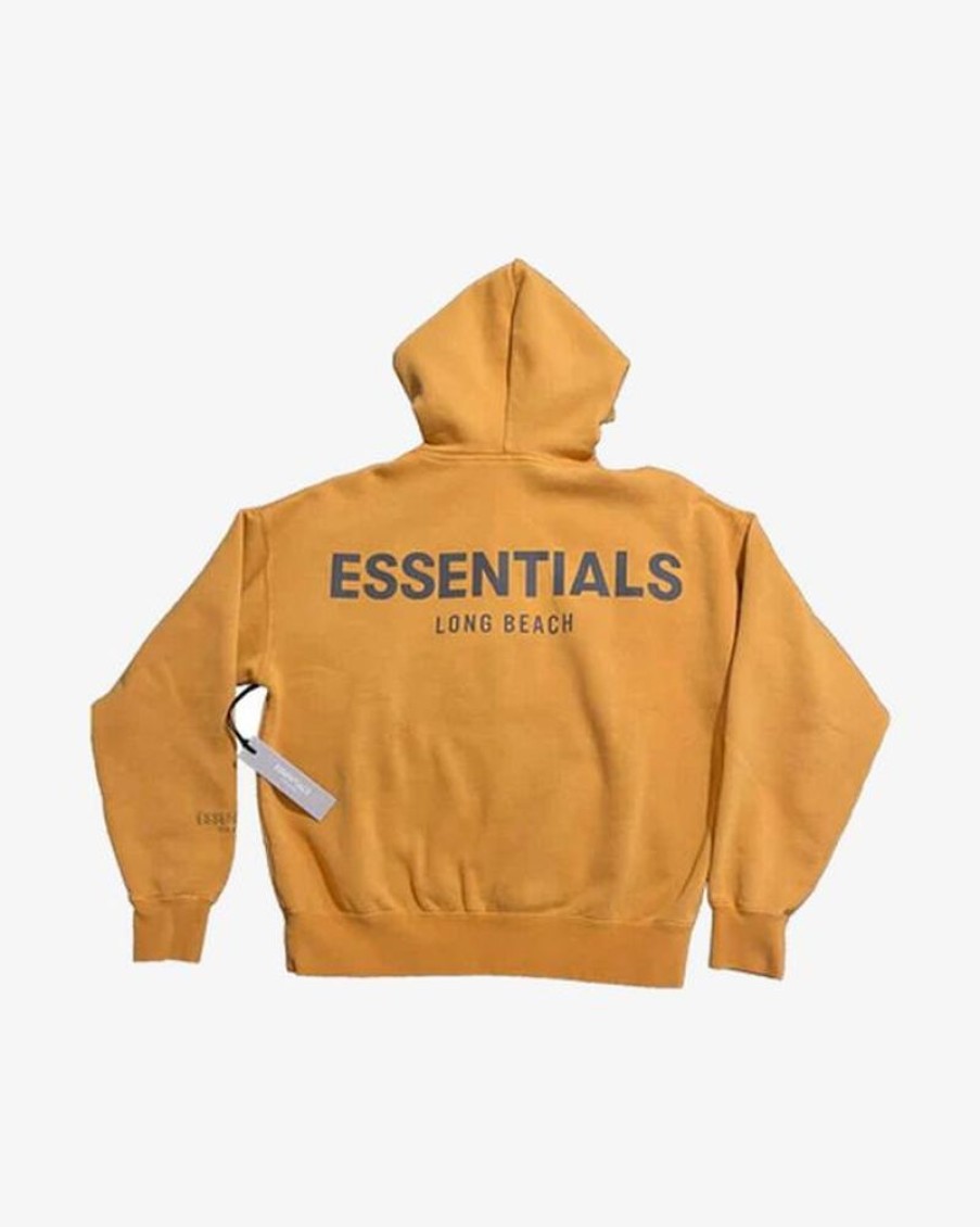 Secret Sneaker Store Online Fog Essentials Long Beach Exclusive Gold Reflective Hoodie (New) | Hoodies