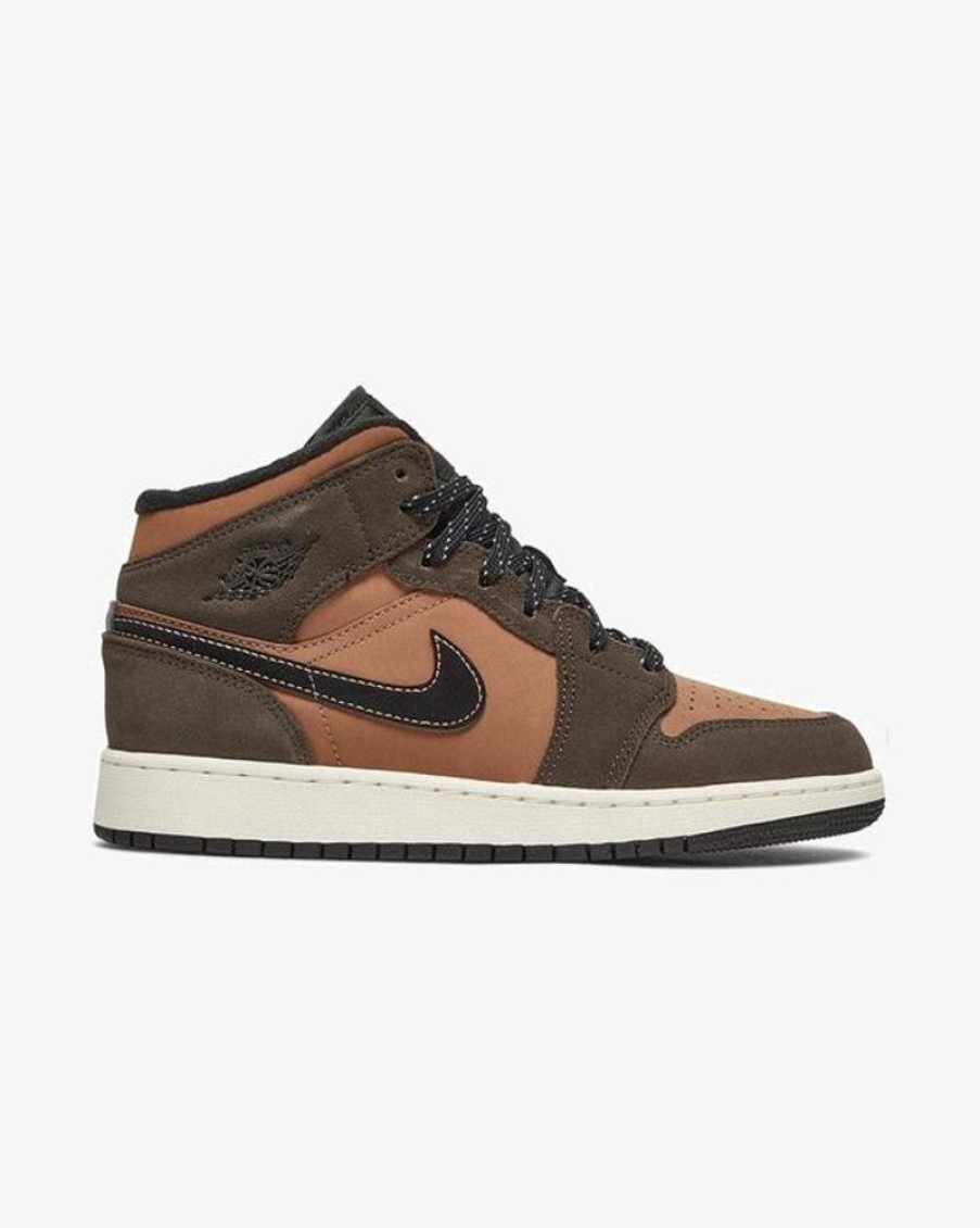 Secret Sneaker Store Online Nike Air Jordan1 Mid Se Gs Dark Chocolate | Nike