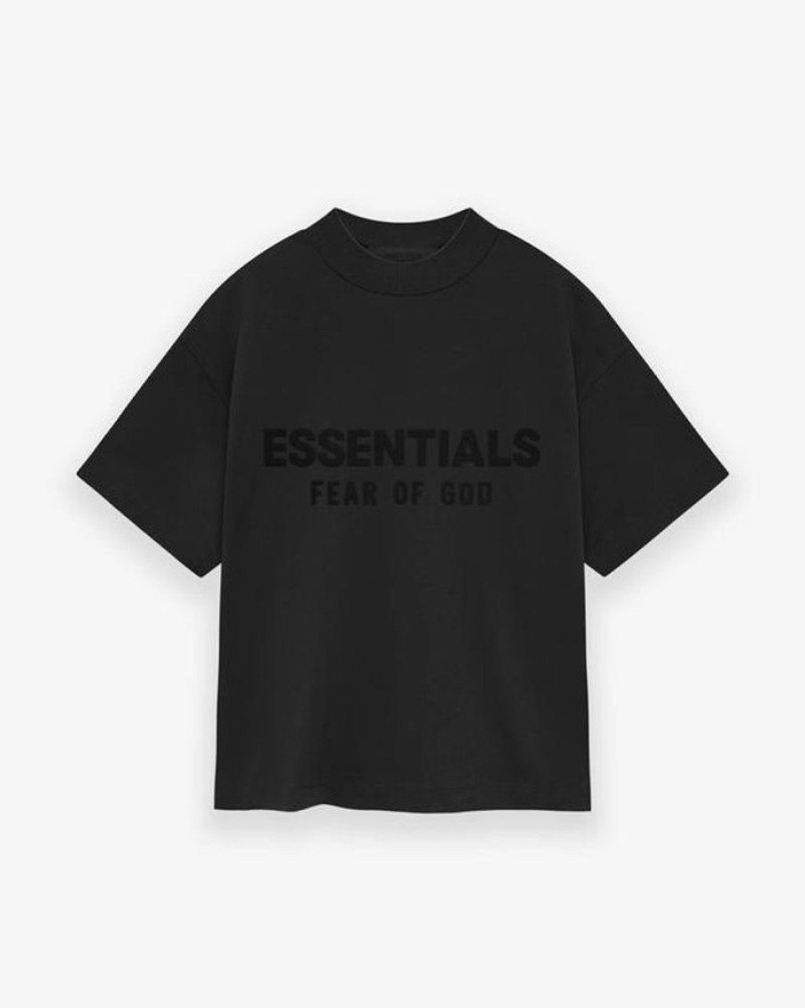 Secret Sneaker Store Online Fog Essentials Fw24 Silicon Jet Black Kids Tee | Kids Apparel