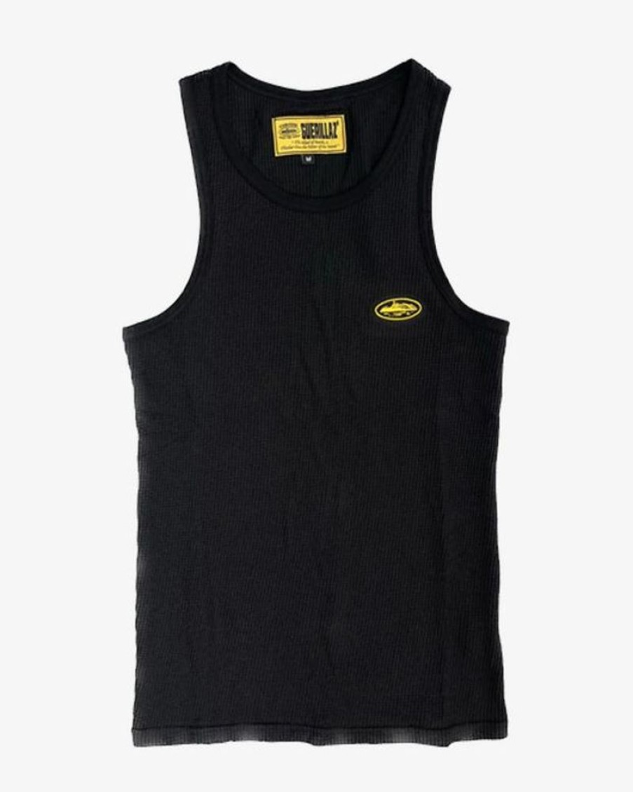 Secret Sneaker Store Online Corteiz Bolo Essentials Black Tank Top | Streetwear