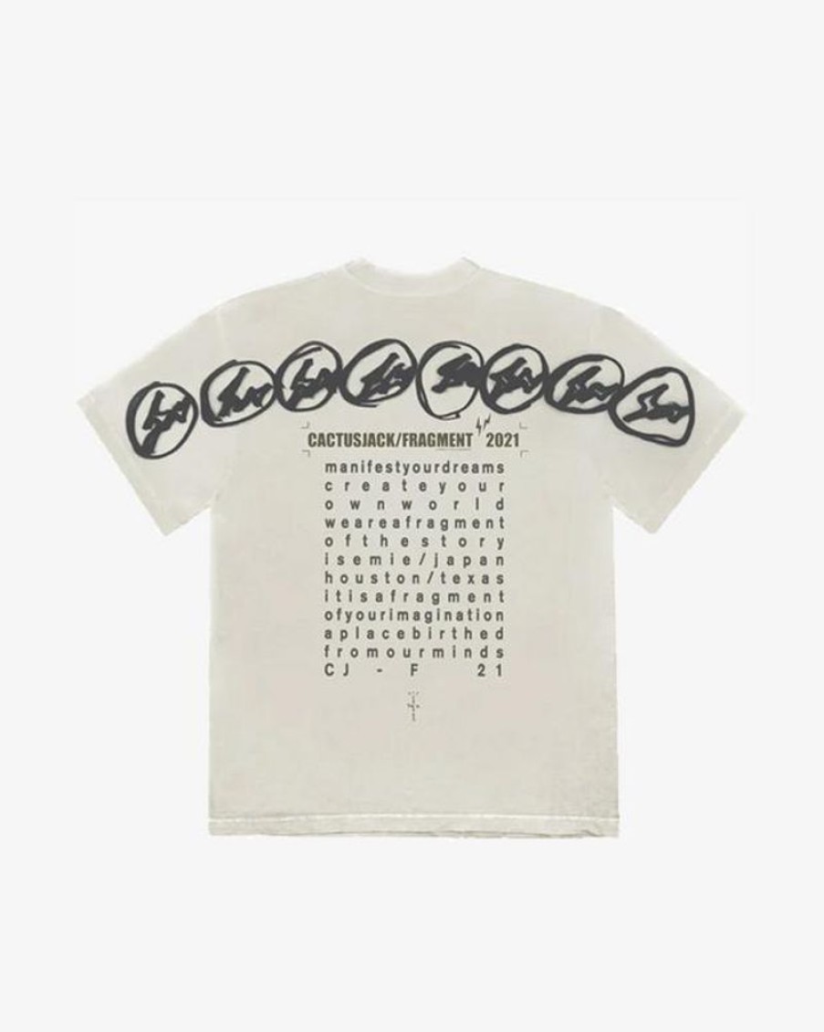 Secret Sneaker Store Online Travis Scott Cactus Jack For Fragment Manifest Tee Cream White (New) | Streetwear