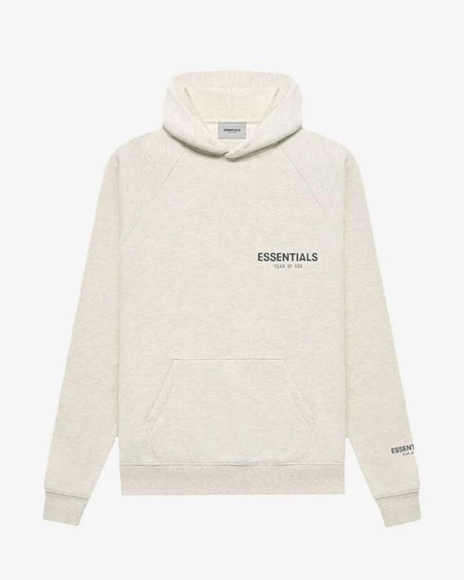 Secret Sneaker Store Online Fog Essentials Fw21 Chest Logo Oatmeal Hoodie | Hoodies