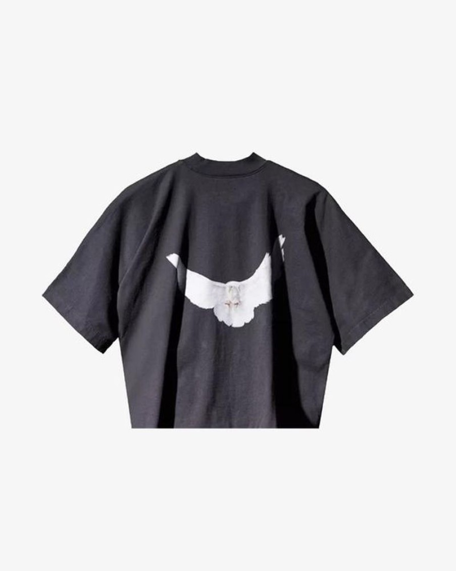 Secret Sneaker Store Online Yeezy Gap Engineered By Balenciaga Dove 3/4 Sleeve Black No Seam Tee | Streetwear
