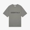 Secret Sneaker Store Online Fog Essentials Ss20 Silicon Applique Logo Charcoal Tee | Tees
