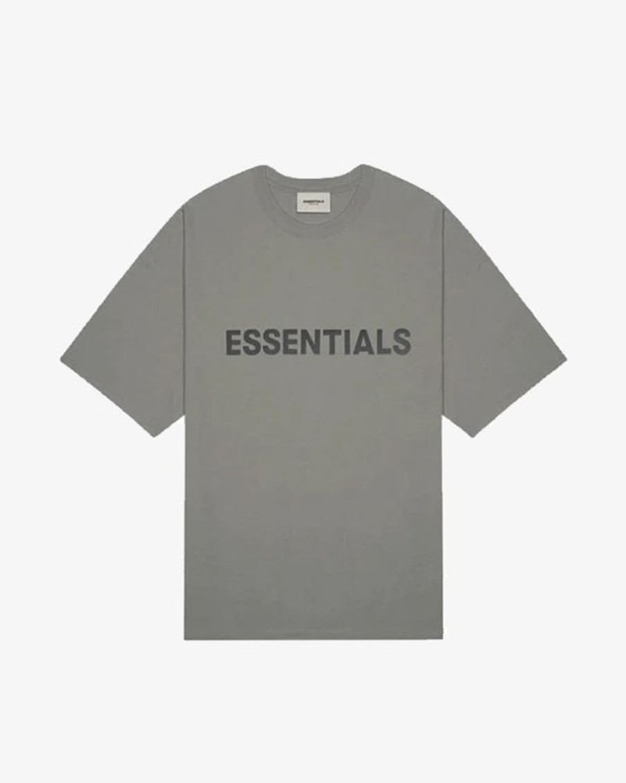 Secret Sneaker Store Online Fog Essentials Ss20 Silicon Applique Logo Charcoal Tee | Tees