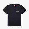 Secret Sneaker Store Online Supreme Ss19 Mesh Logo Pocket Black Tee - | Streetwear
