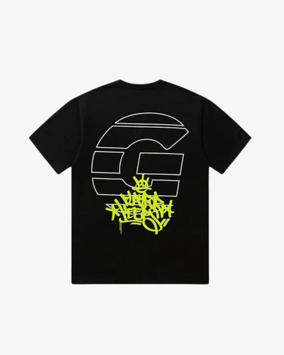 Secret Sneaker Store Online Geedup Sportsman Pfk Tee Black Hyper Yellow | Streetwear