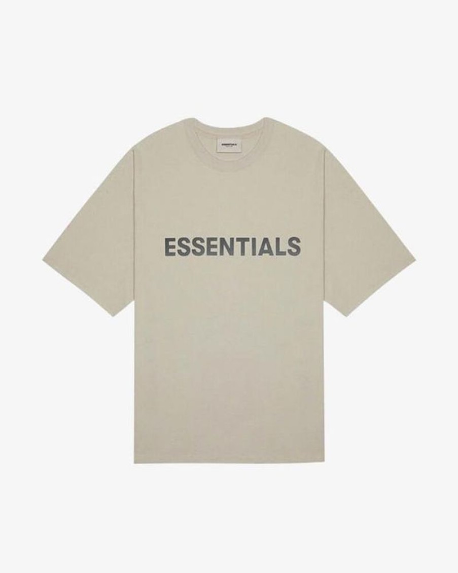 Secret Sneaker Store Online Fog Essentials Ss20 Silicon Applique Logo Tan Tee | Tees