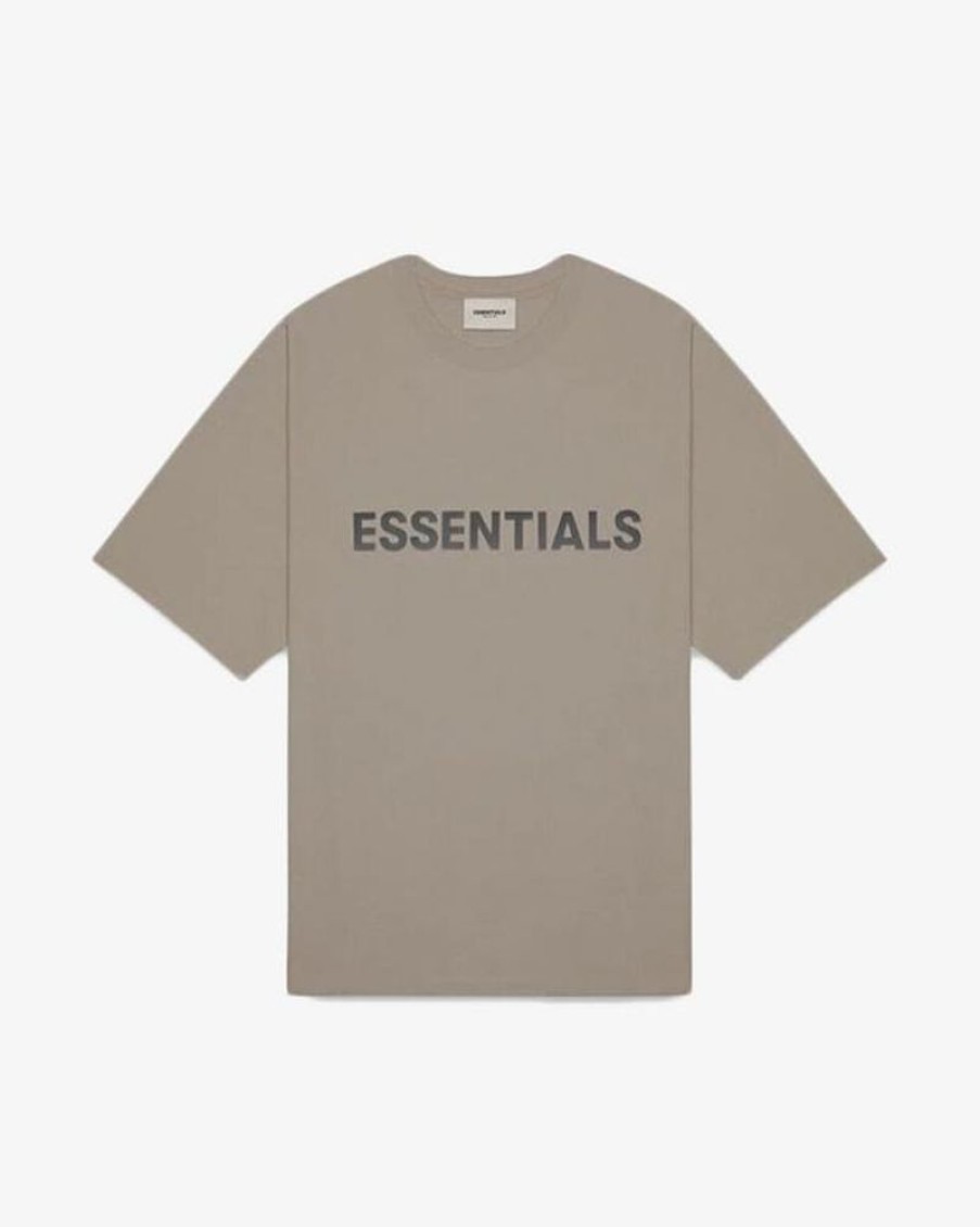 Secret Sneaker Store Online Fog Essentials Ss20 Silicon Applique Logo Taupe Tee - | Tees