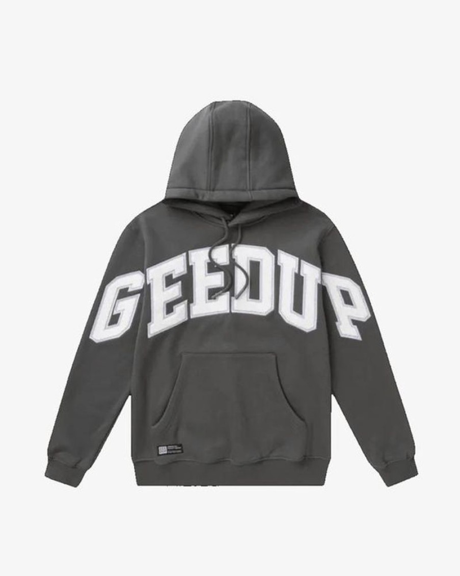 Secret Sneaker Store Online Geedup Team Logo Hoodie Asphalt Grey | Streetwear