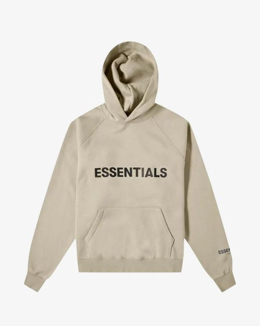 Secret Sneaker Store Online Fear Of God Fog Essentials Ss20 3D Silicon Applique Hoodie Olive | Hoodies