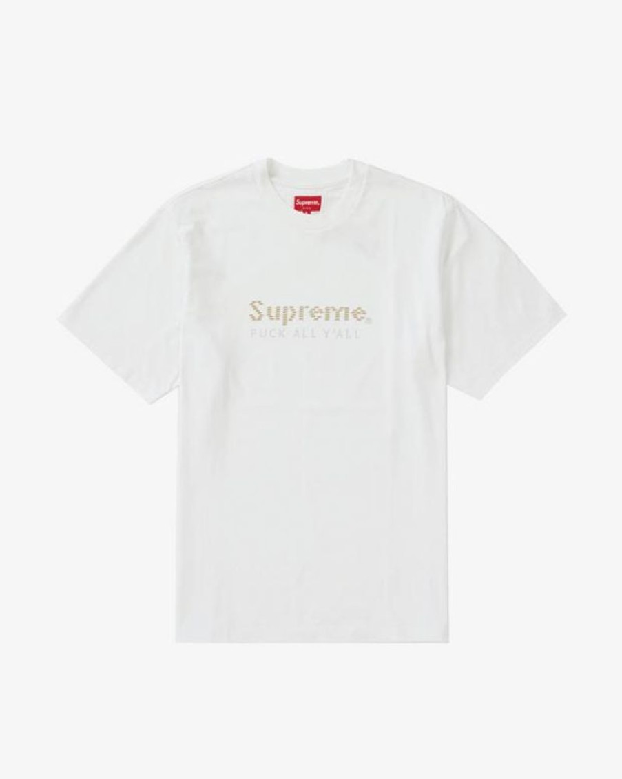 Secret Sneaker Store Online Supreme Ss19 Gold Bars White Tee | Streetwear