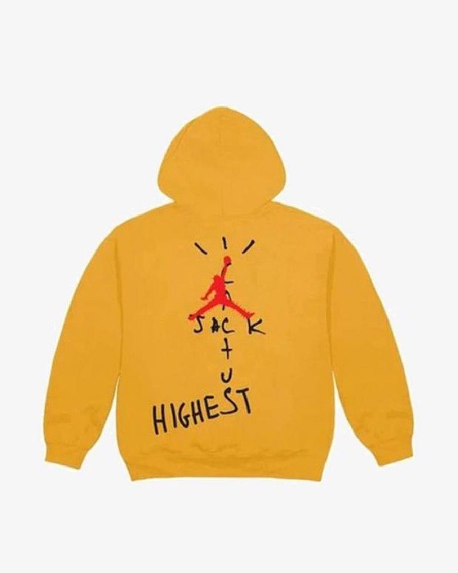 Secret Sneaker Store Online Travis Scott Jordan Cactus Jack Highest Hoodie Gold (New) | Streetwear