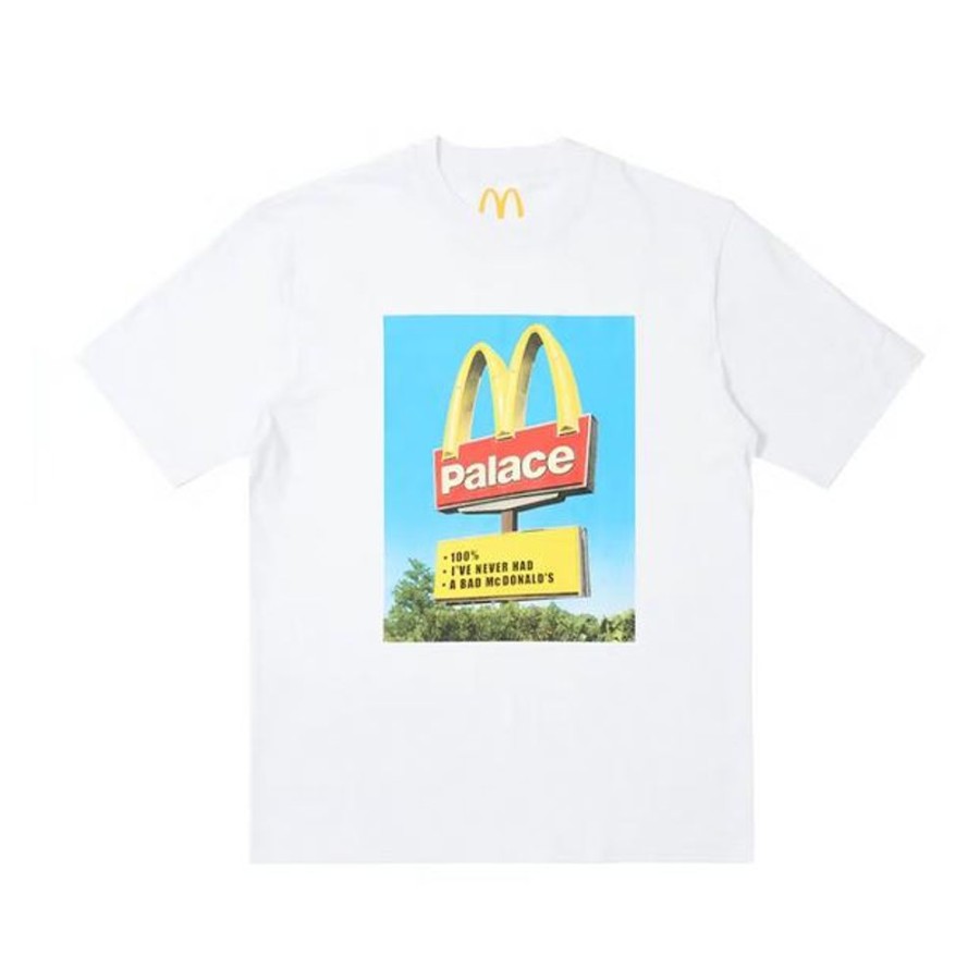 Secret Sneaker Store Online Palace X Mcdonald'S Sign Tee White | Streetwear