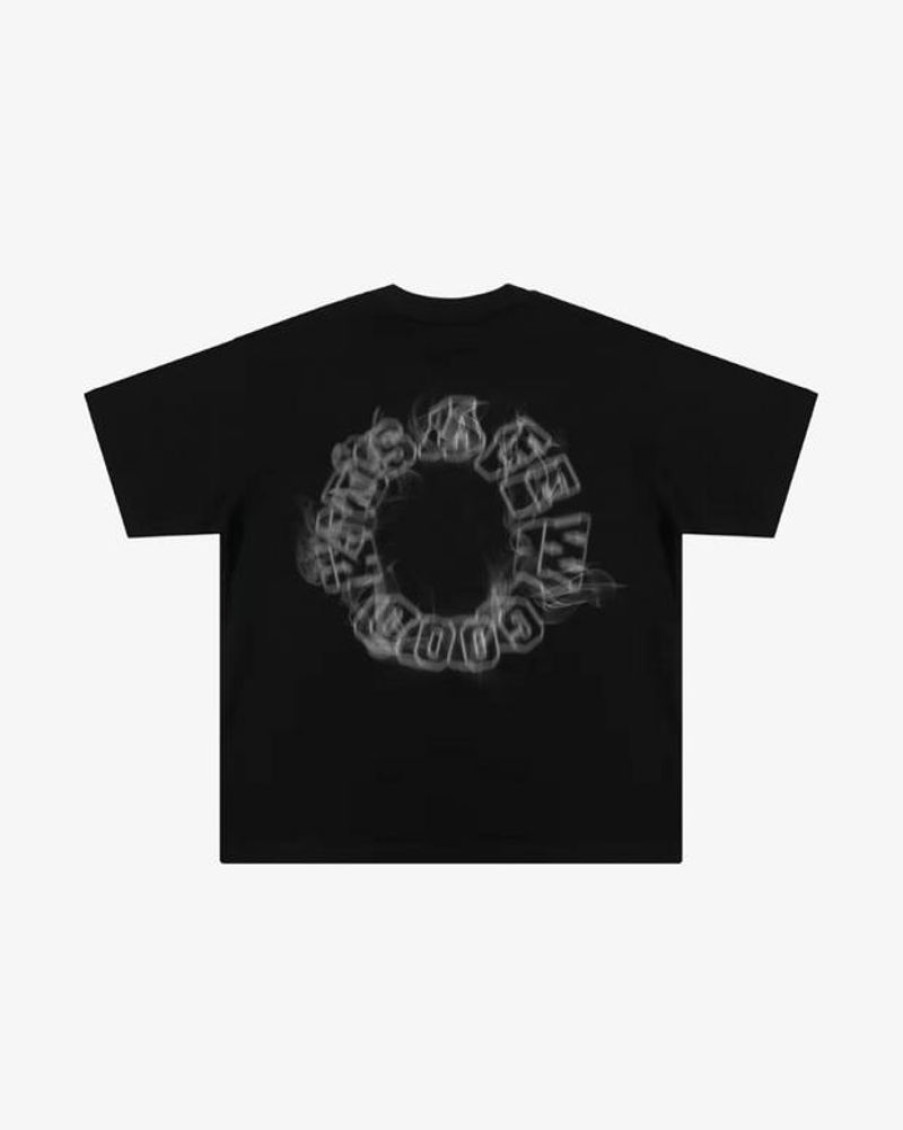 Secret Sneaker Store Online A Few Good Kids Ss23 Smoke Logo Black Tee (New) | Streetwear