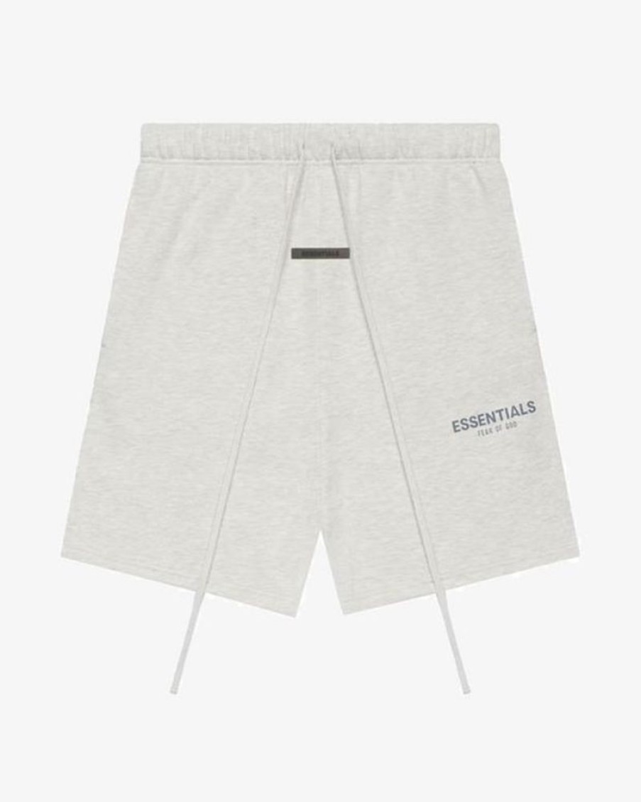 Secret Sneaker Store Online Fog Essentials Ss21 Reflective Logo Oatmeal Shorts | Streetwear