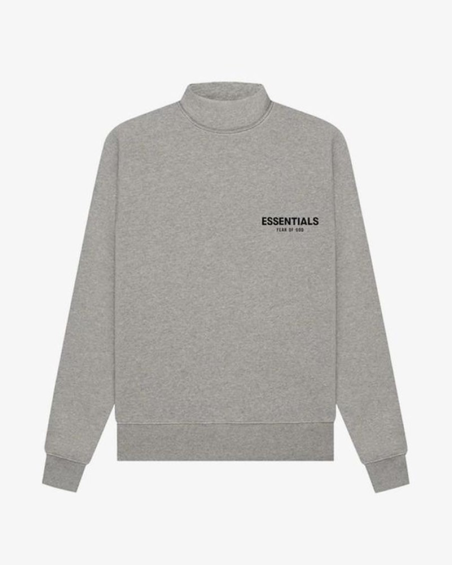 Secret Sneaker Store Online Fog Essentials Ss22 Dark Heather Oatmeal Mockneck | Streetwear